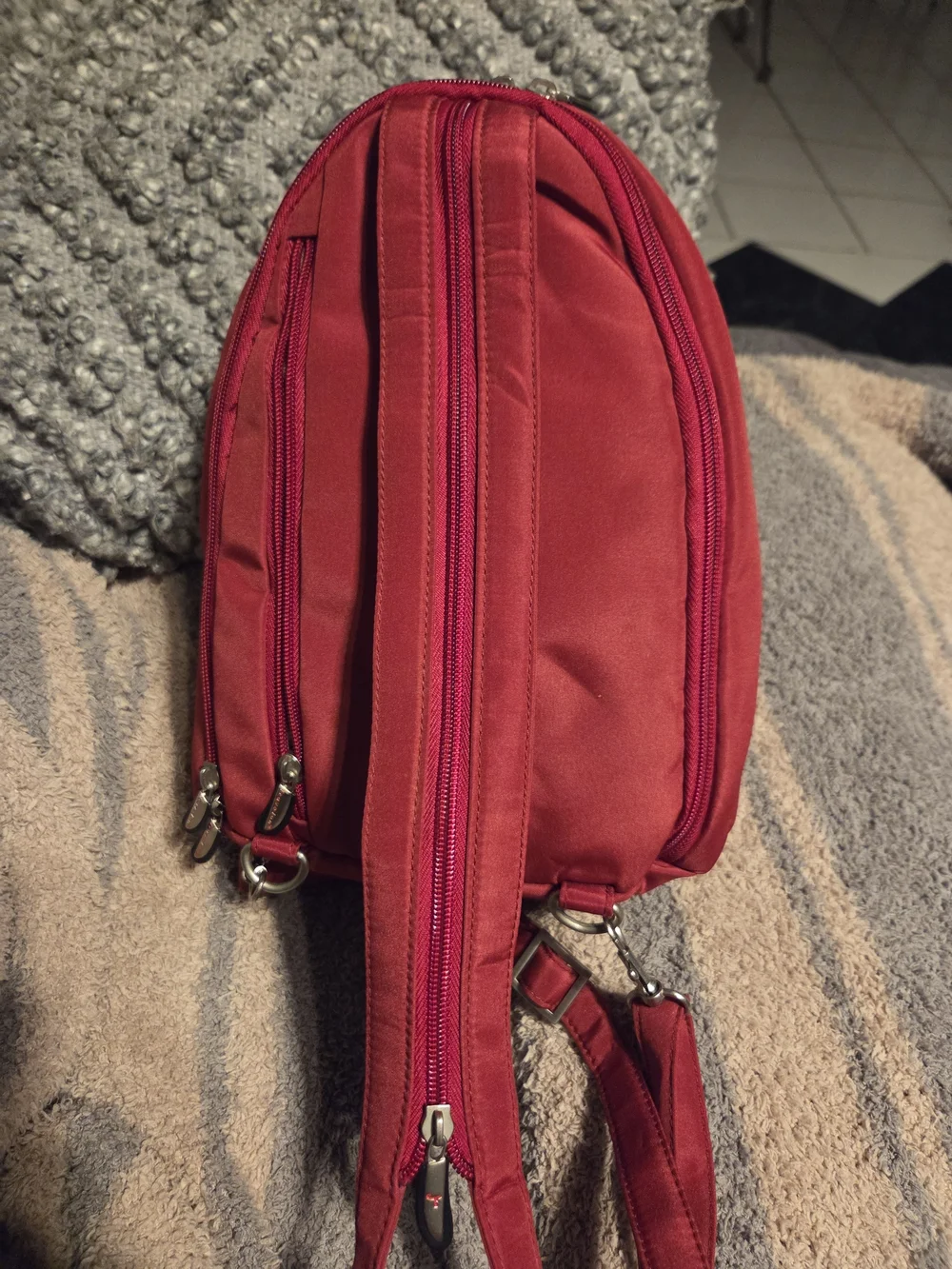 Travelon Red Sling Belt Bag